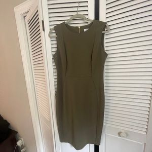 Calvin Klein Dress Olive Green - Size 8
